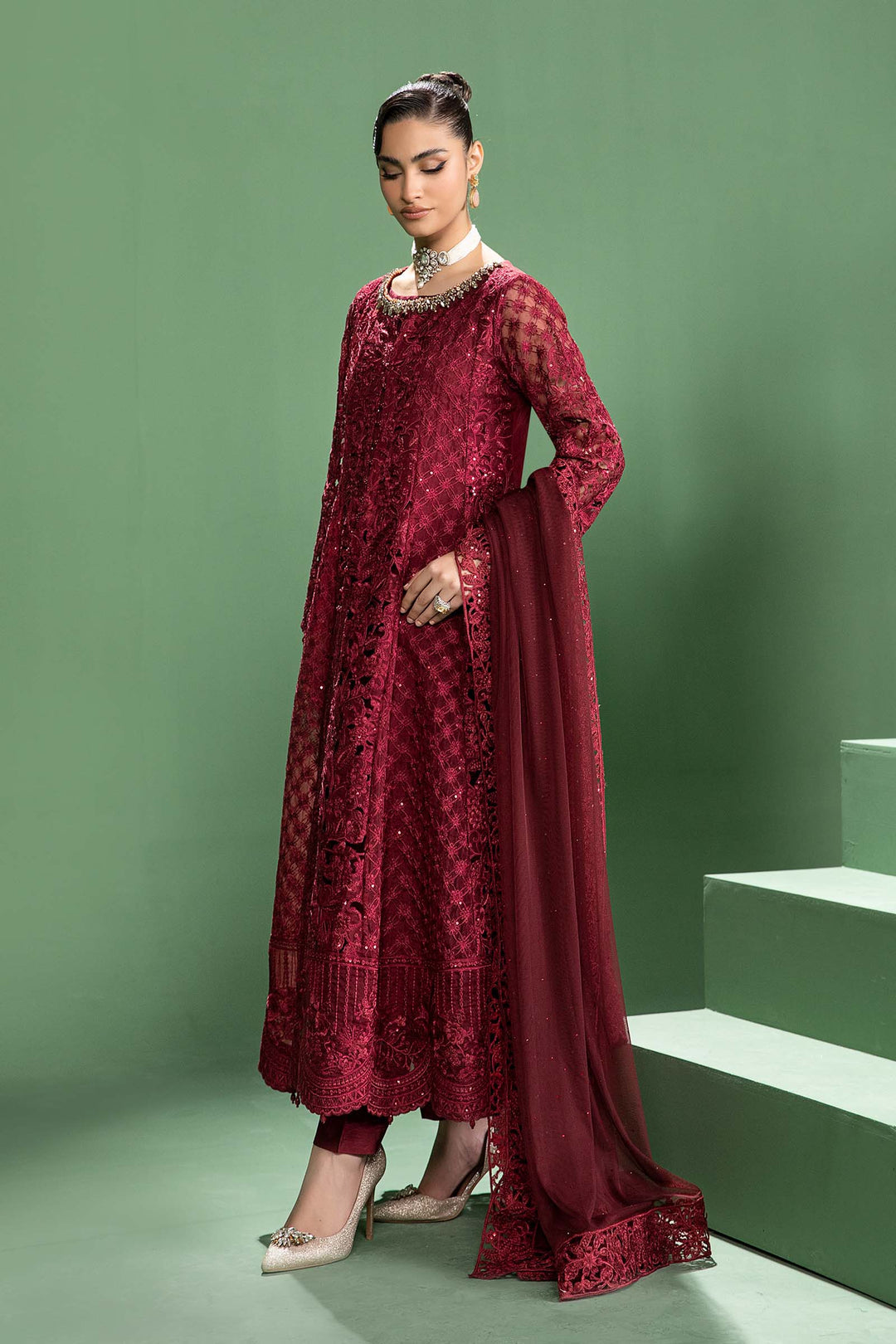 MARIA Anari Red Formal Organza (AY0019)